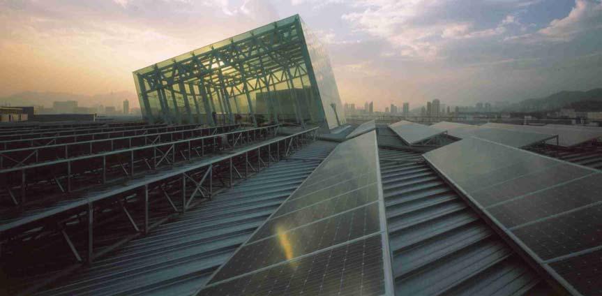 The tinted panels can also provide the self-cleaning effect when it rains. The BIPV panels are integrated at the roof glass structure of the Viewing Gallery (Fig. 2).