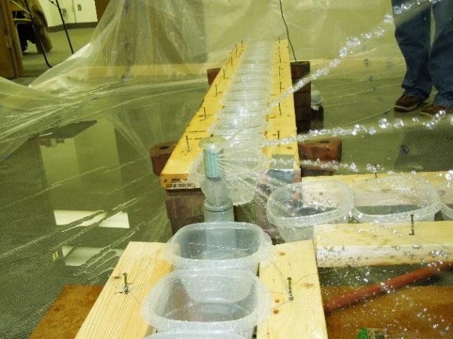 This new technology created challenges using catch-cup measurements to measure water application efficiency because some streams miss the catch-cups while others are deflected by the catch-cups.