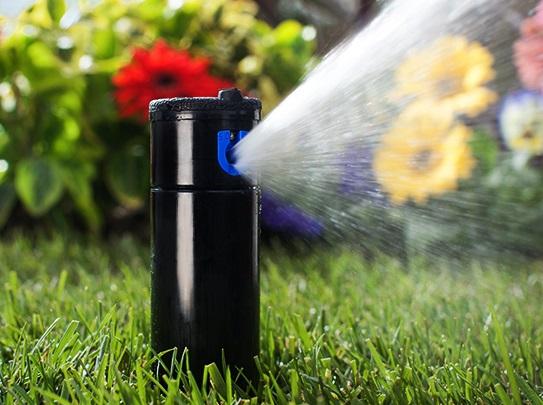 Unlike a mechanical sprinkler that overlaps and is positioned head-to-head, a digital sprinkler is placed in the center of the landscape and waters uniformly from the inside out.