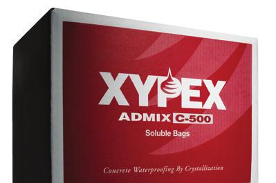 The Right Products Xypex Admix Advantages Permanent integral waterproofing Resists chemical attack Enhances concrete