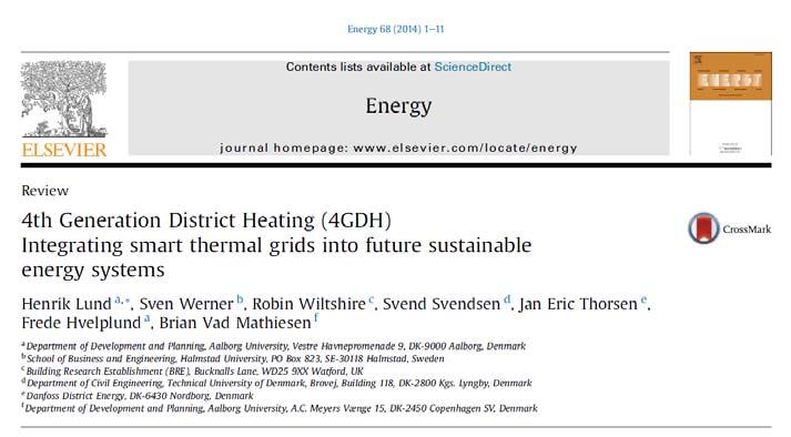 4. Enhanced technology 4GDH, definition paper 43 4. Enhanced technology The five abilities of 4GDH 1. Ability to supply low temperature district heating for space heating and hot water 2.