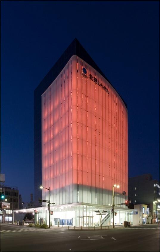 glass -Project Name: Kitami Shinkin Bank Building