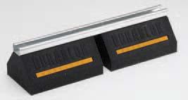 ) DB SERIES SUPPORT BASE WITH B44 CHANNEL Base with 4 ga. (.9mm) galvanized channel high (5.4mm) - see chart for height, width and length. 00% recycled rubber, UV resistant.