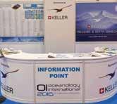 Increase brand awareness when attendees visit the information point, where they can also collect your literature.