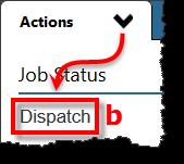 From the Dispatch Board, select the multi-day job by checking the empty check box next to it.