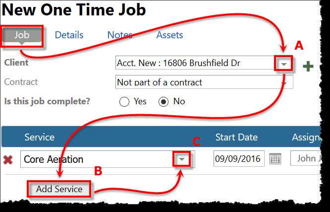 On your chosen client s account screen, click the Scheduled Jobs tab, hover over the Add button, and click Add a one time job. 5.