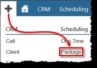 Package Jobs 1. Go to CRM > Clients. 2. From the Clients List, search for a client in the Filters section. 3. Select a client from the results. 4.