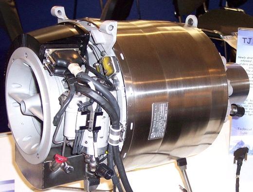 This type of engine is used for sports ultralight planes, gliders with additional engine or other pilotless jets. Fig. 1 Small turbine engine TJ 100 Fig. 2 Performance characteristics of TJ 100 2.