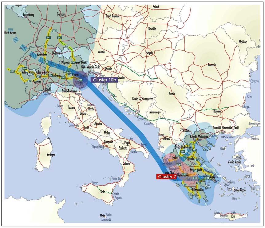 Figure 2-29 MoS potential corridor 4 (Ionian Sea/ West Greece & the central segment of the