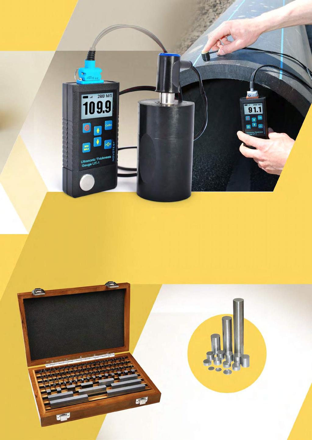 Ultrasonic Thickness Gauge NOVOTEST UT-1 Portable Ultrasonic Thickness Gauge NOVOTEST UT-1 is designed for rapid non-destructive testing of thickness of objects and constructions made of different