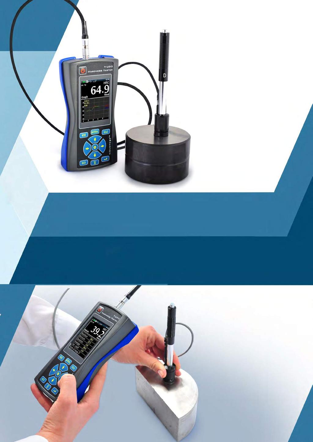 Leeb Hardness Tester NOVOTEST T-D3 Dynamic Leeb probe is used for measuring the hardness of non-ferrous metals, cast iron, materials with coarse-grained structure, solid products.