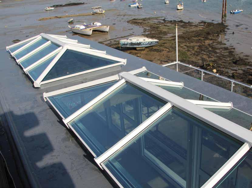skypod PITCHED PVC-U SKYLIGHTS There are lots of ways to add light to buildings, but none are as stylish as Skypod pitched PVC-U skylights Impress customers and end-users with desirable,