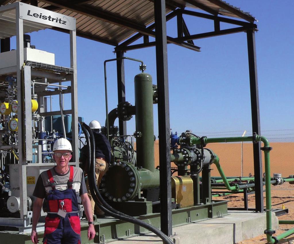 Oil & Gas MULTIPHASE PUMPS IN ALGERIA Leistritz pumps are used in numerous projects all over the world. A recent project in this range was executed in an oil field in Algeria.
