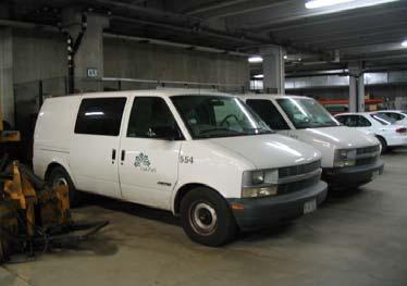 Replacement schedule: 2017-2005 Chevrolet van (($32,000), 2005 Chevrolet Impala ($32,000), 2003 4x4 Chevrolet Pickup truck ($45,000). Replace with a bi-fuel truck.