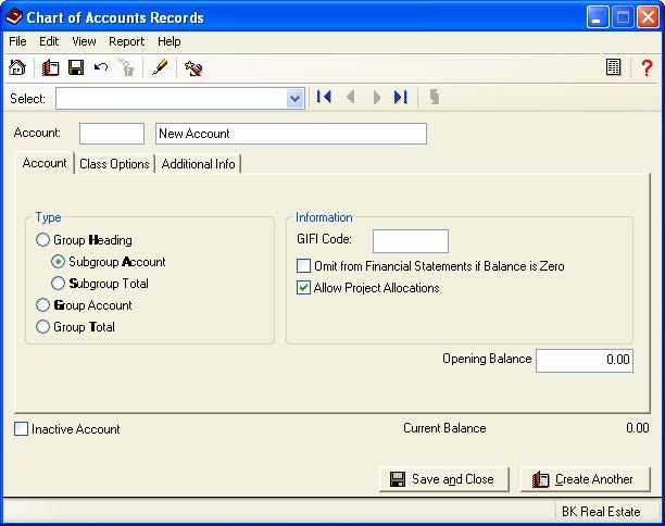 Part 1: Setting Up You can also use the Chart of Accounts Records window to remove the department from an account, as described later in Adding Accounts.