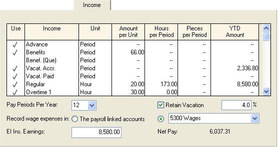 Chapter 3: Entering Basic Settings and Options To link an employee s income to a single wage expense account: 1. In the Accounts window, add the account you want to link, if it is not already there.