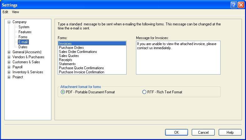 Part 1: Setting Up Type a message to send with each type of form you plan to e-mail. You can change it on individual forms.
