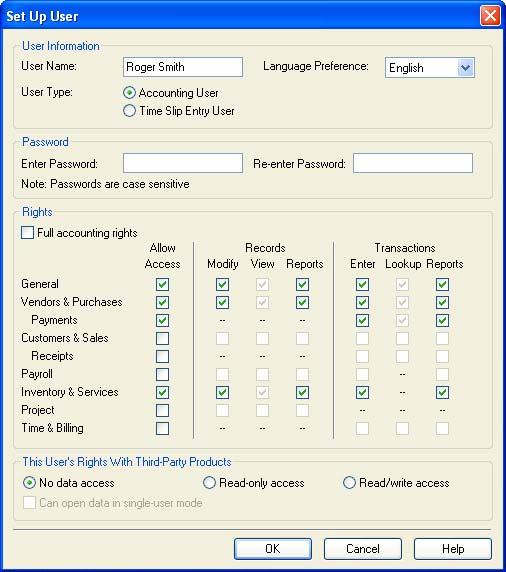 Chapter 3: Entering Basic Settings and Options In the Canadian version of Simply Accounting, you can select the user s language preference.
