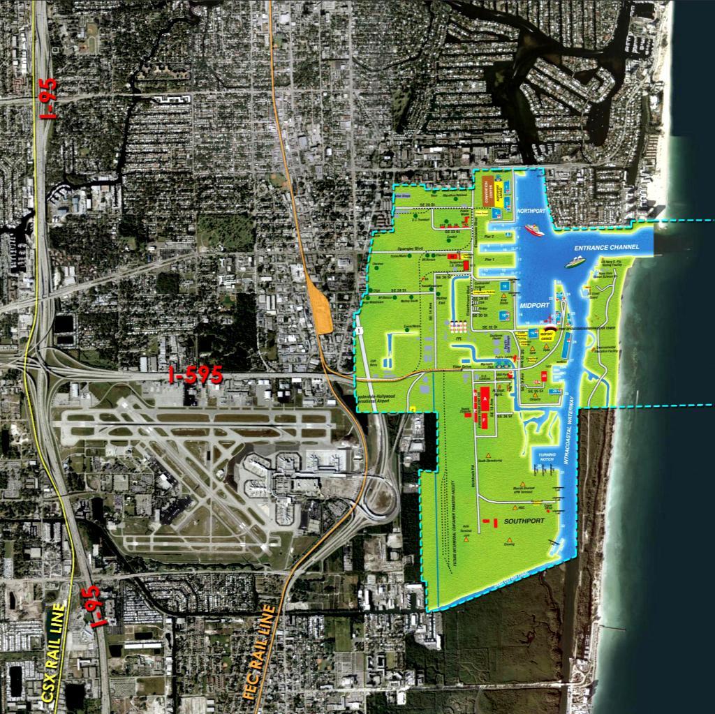 1.2 STUDY AUTHORITY Figure 2: Port Everglades Vicinity Map This Feasibility Study was authorized by a May 9, 1996 resolution of the House Committee on Transportation.