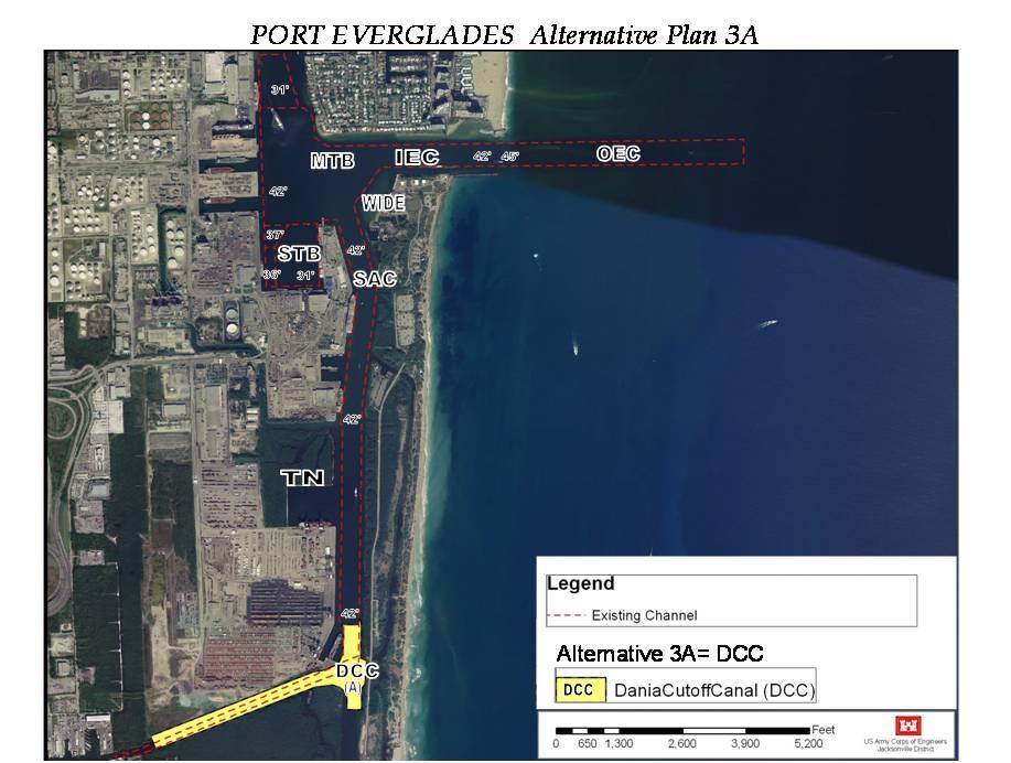 Figure 31: Alternative Plan 3A Plan 4: This plan would improve port operational efficiency and create additional berthing areas.