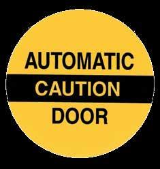 When a separate wall switch is used to initiate the operation of the door operator, the door shall be