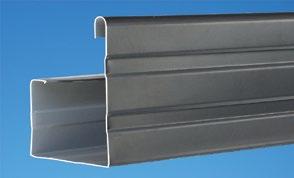 Available with external brackets only. 1/2 Round: Cross section area: 8,700mm 2 Gauge: 0.55mm G300 125 Box Designed to take high capacity flows in extreme weather conditions.