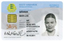 National chip-based Identity Card, 2002 Compulsory for all residents Issuing authority: Estonian Citizenship and Migration Board Service contractor: TRÜB Switzerland
