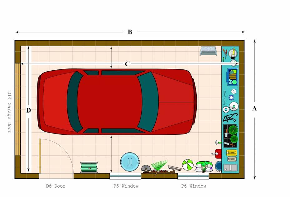 22 Plan (Footprint) Use the measurements in Figure 22a to determine the location and placement of your garage We also provide exact dimensions, which helps uncover potential layouts and uses You can