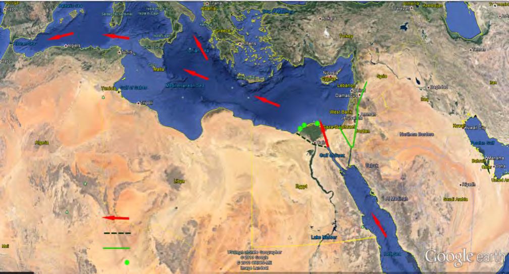 refining centers and linking the Delta Region to Upper Egypt Egypt an Energy Hub International Trade Line SUMED Pipeline