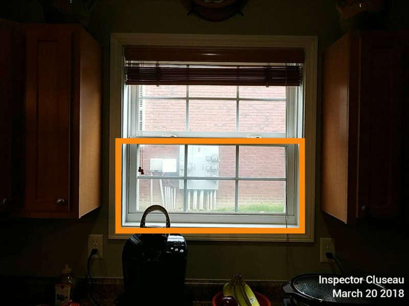 8.3.1 Windows FAILED THERMAL SEAL KITCHEN There is a window with a faulty thermal seal in the kitchen (i.e. fog/condensation noted between the double panes of glass).