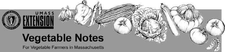 University of Massachusetts Extension Vegetable Notes For Vegetable Farmers in Massachusetts Volume 17, Number 15 August 10, 2006 CROP CONDITIONS Heat has moderated, and the cool nights and low