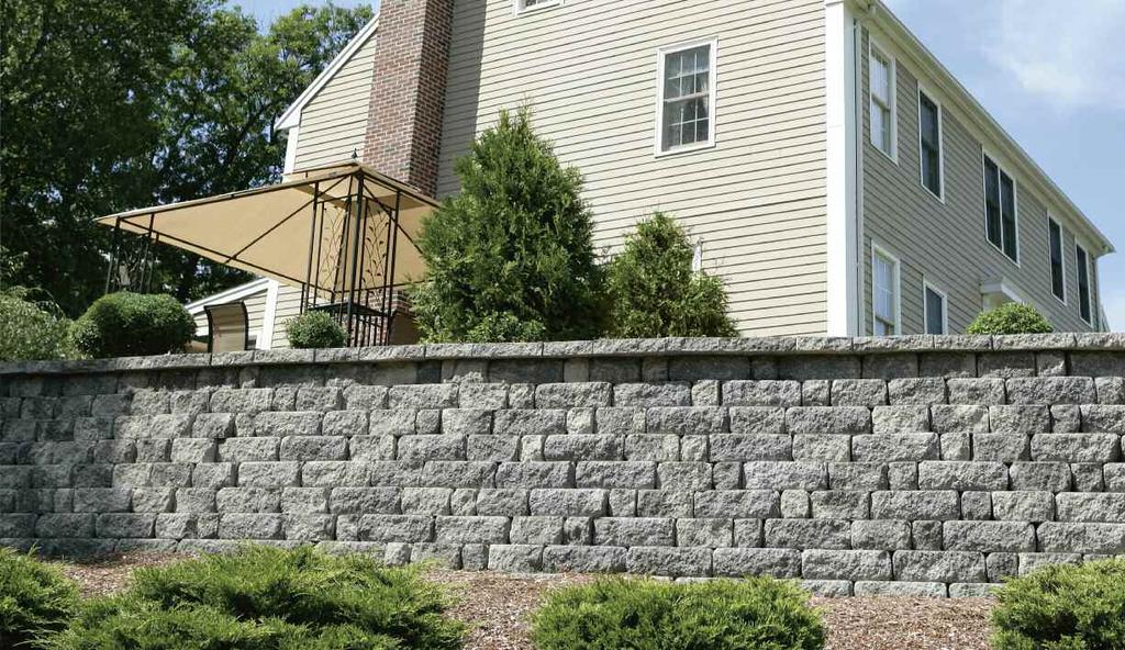 INSPIrATION GALLErY ANChOr highland STONE COMBO retaining WALL SYSTEM ShOWN, SUBSTANTIALLY IDENTICAL