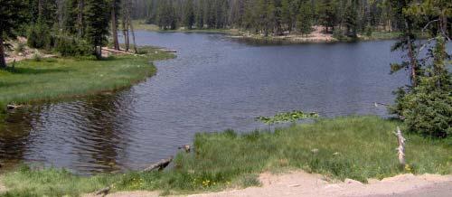 lake in the western portion
