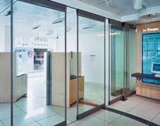 Easy integration of automatic passage doors Variable clearance openings can be activated either by means of a user-friendly control element or, as an alternative, achieved by integrated automatic