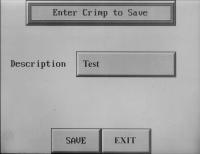 CRIMP from the option screen Select a previously