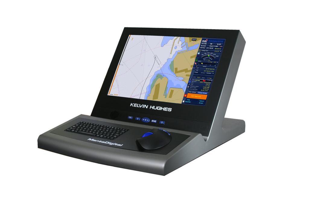 TM TM ECDIS Features MantaDigitalTM ECDIS provides a continuous display of ownship's navigation parameters together with a display of ownship graphic with heading, track, and route