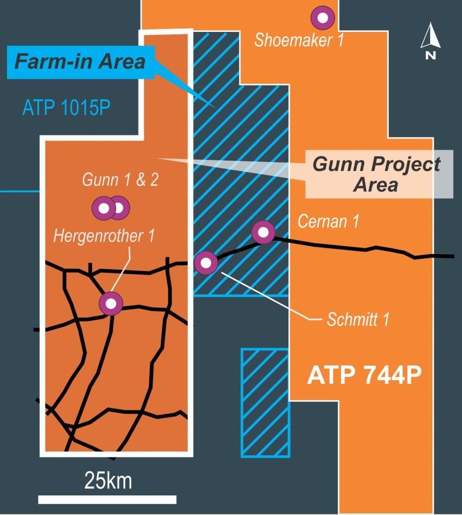 Galilee Exploration History 2012-2013 Exploration Program 3 well exploration and appraisal program Gunn 2 drilled in ATP744 Gunn Project Area 16.