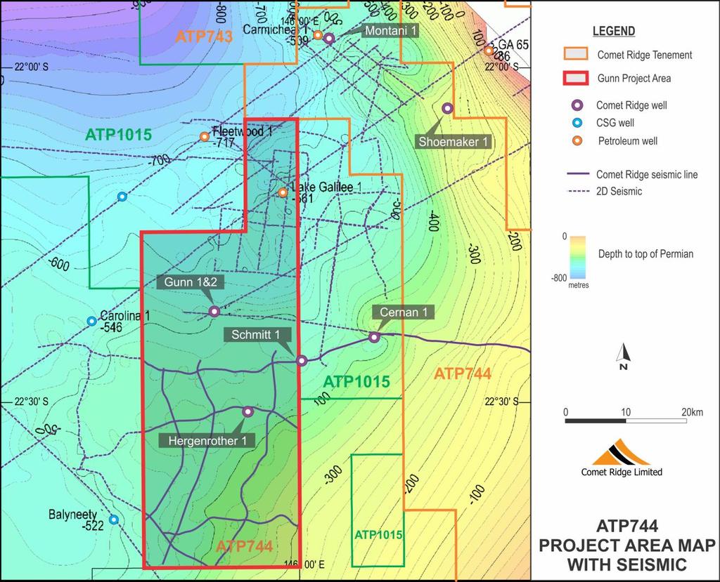 Gunn Project Area Gunn Project Area 5 coal seams intersected depth to coal 700-1000m >16m net coal gas contents >4m 3 /t good