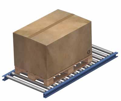 The construction system is the same as that used for the pallet flow system, but the pallets are put in and taken out from the same side.