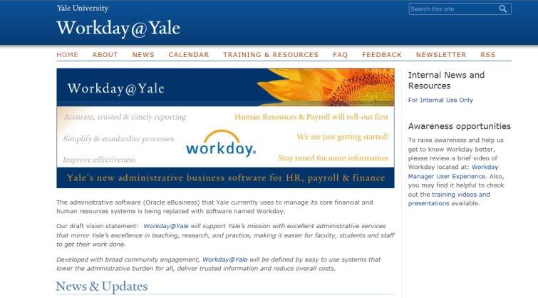 Opportunities for Yale Community Engagement There are many ways to stay connected and