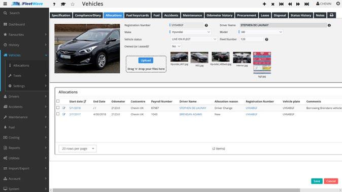 Code free user customisa on is a big part of what makes FleetWave different to other systems on the market.
