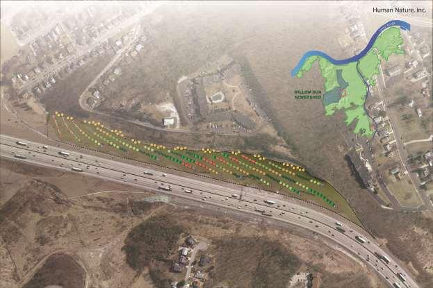 Regional Green Infrastructure Proven for CSO Control Willow Run: Terraced Reforestation in I75-71 ROW Existing Conditions 17 Acre drainage area Monitored Benefits 5.