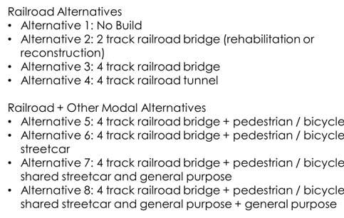 SUPERSTRUCTURE & SUBSTRUCTURE RATING VARIOUS SECTIONS OF BRIDGE STUDY ALTERNATIVE COMPONENTS Evaluation included extensive stakeholder/public involvement, purpose and need of improvements,
