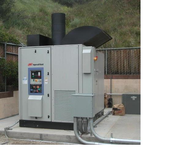 250 kw Microturbine Using Landfill Gas Goals: Provide a low-cost high efficiency distributed power generation engine that runs on landfill gas Efficiently use landfill gas to