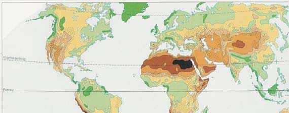 Global dry areas and salinisation