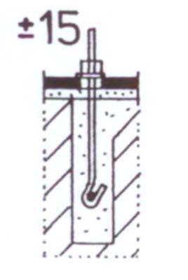 Anchor bolts a) Non-structural (no significant load, resp. compression only): common for typical columns of multi-storey buildings. b) Load-bearing: tension mostly, by bending or for tensile columns.