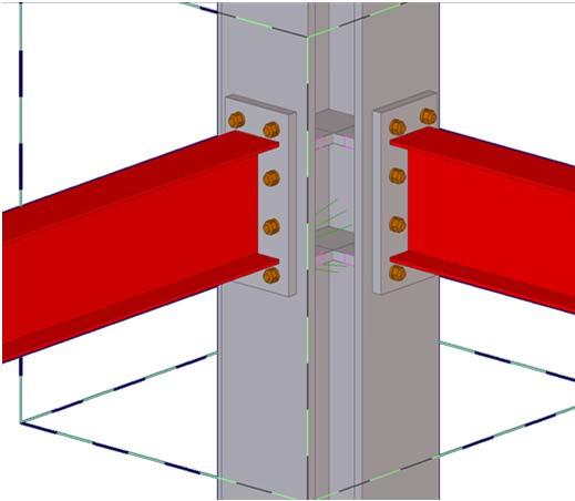 Continuous or wind-moment frames With rigid moment-resisting connections between beam and columns. Only sufficient frames to satisfy the performance requirements.