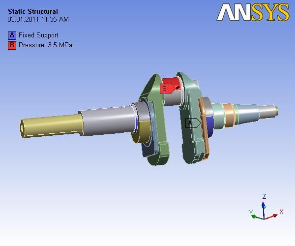 International Journal of Scientific & Engineering Research Volume 2, Issue 8, August-2011 5 Fig. 10 Crank shaft (Forged steel) Total deformation Fig.