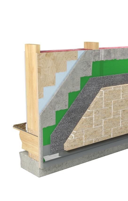 Weather Resistive Barrier Sheet Mortar Bed Code-Compliant Lath Parex USA Scratch & Brown with Adacryl Continuous Insulation Optional Water-Resistive Air Barrier WeatherBlock VB AB Masonry Veneer