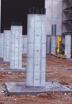 GEOPANEL and the circular column formwork work together very efficiently to produce elliptic columns.